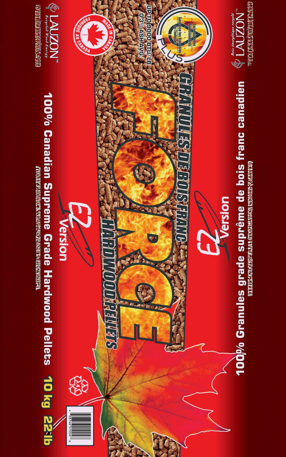 Lauzon FORCE Wood Pellets (1 ton)